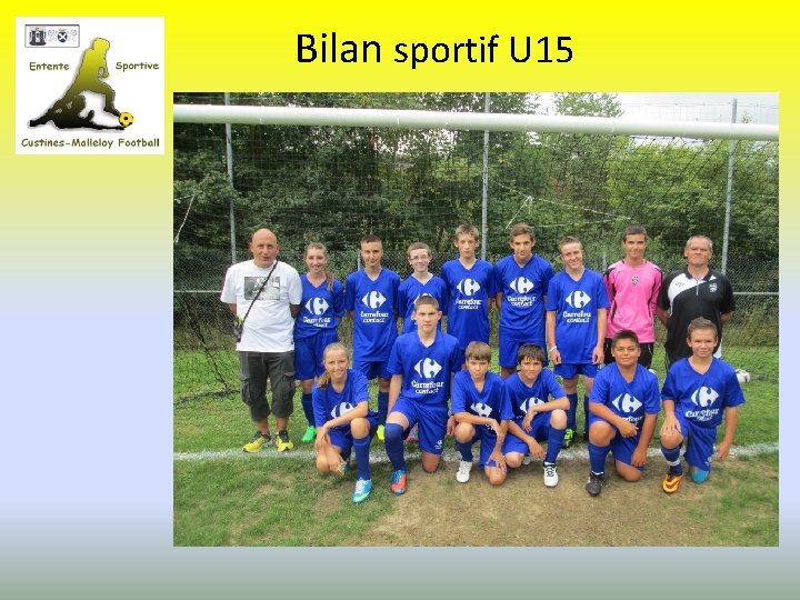 Bilan sportif U 15 