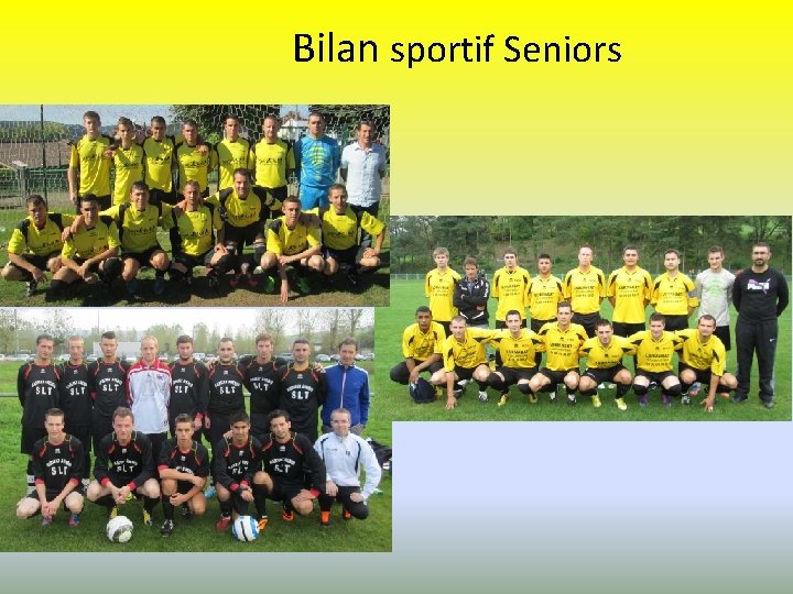 Bilan sportif Seniors 