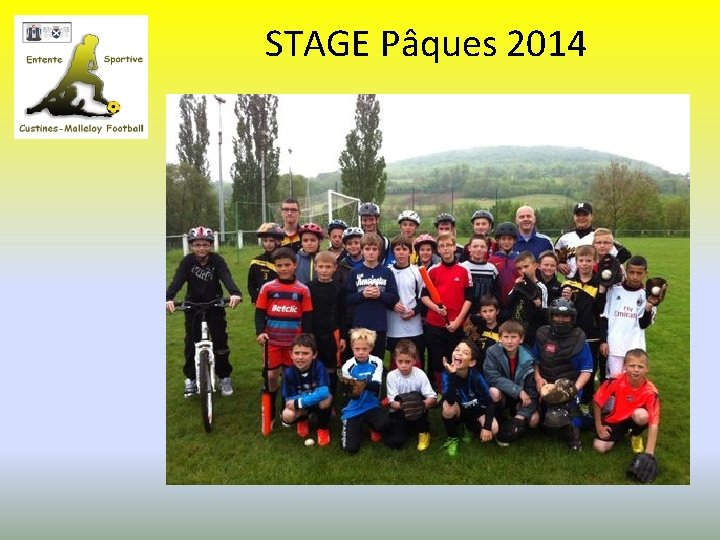 STAGE Pâques 2014 