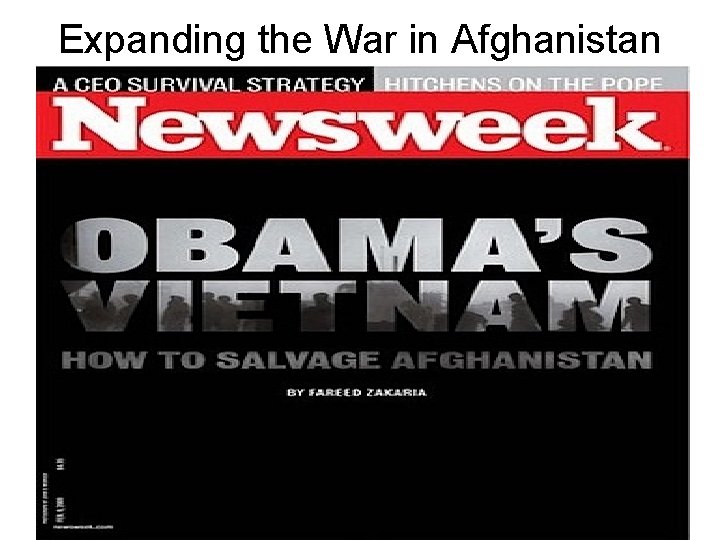 Expanding the War in Afghanistan 