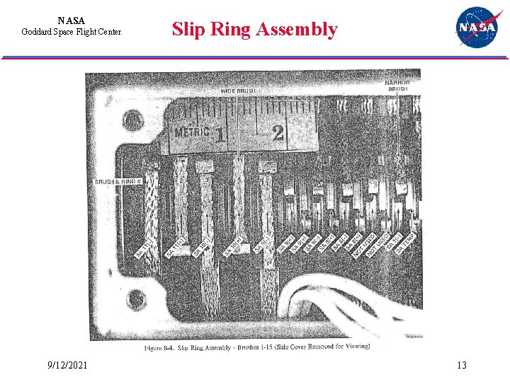 NASA Goddard Space Flight Center 9/12/2021 Slip Ring Assembly 13 