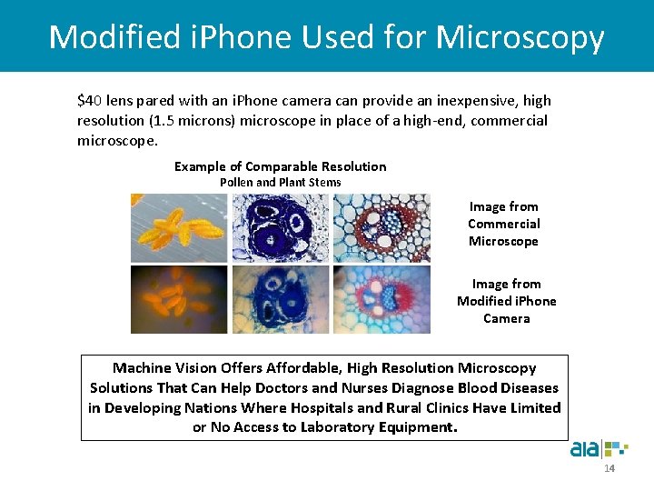 Modified i. Phone Used for Microscopy $40 lens pared with an i. Phone camera