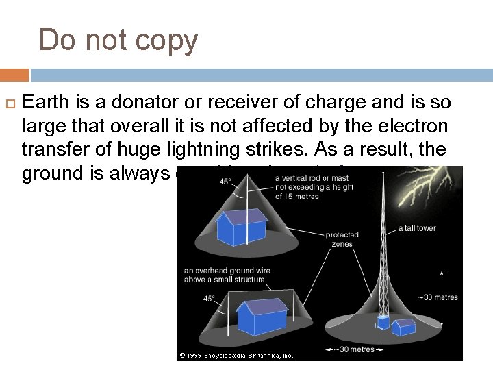 Do not copy Earth is a donator or receiver of charge and is so