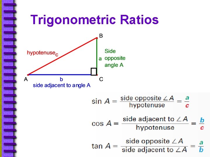 9 5 Trigonometric Ratios Geometry Mrs Blanco ObjectivesAssignment