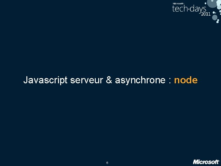 Javascript serveur & asynchrone : node 6 