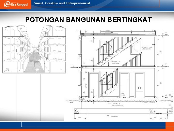 POTONGAN BANGUNAN BERTINGKAT 
