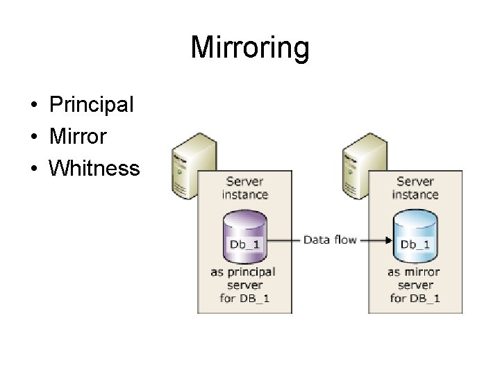 Mirroring • Principal • Mirror • Whitness 