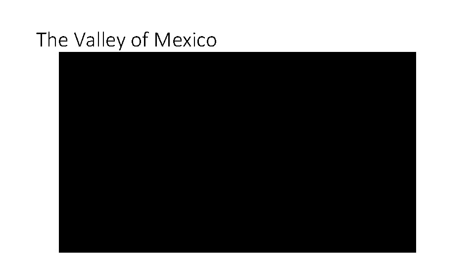The Valley of Mexico 