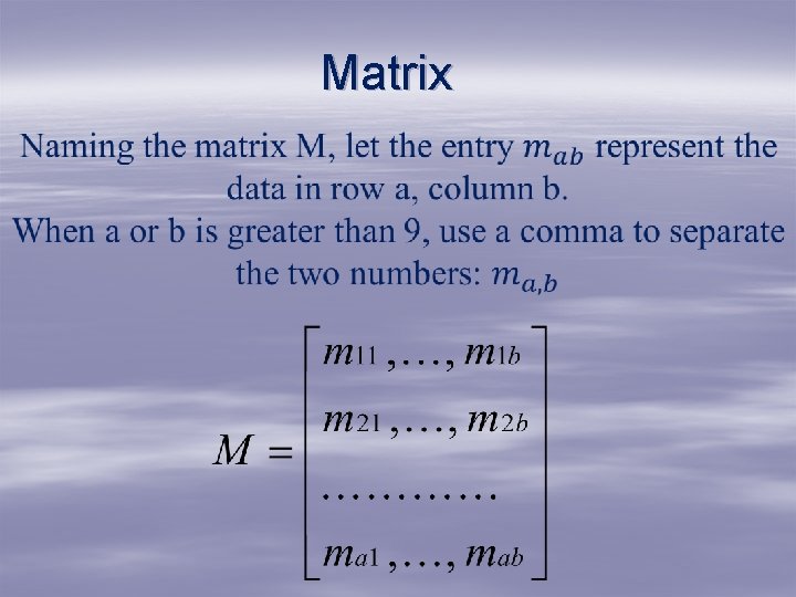 Matrix Matrix