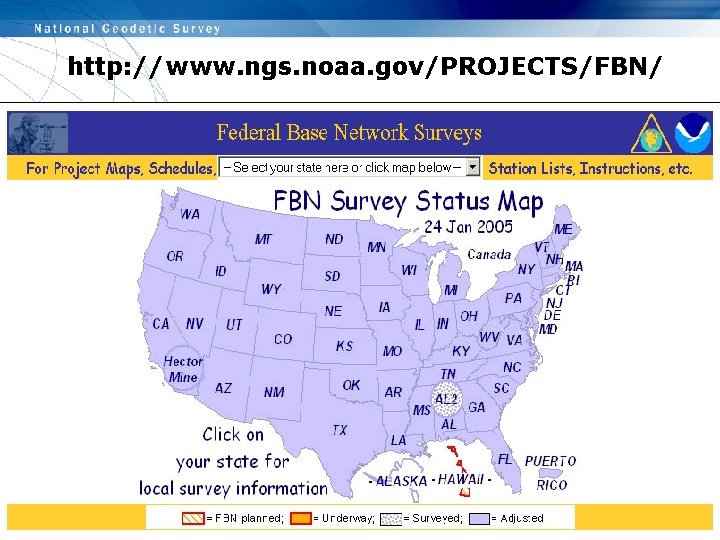 http: //www. ngs. noaa. gov/PROJECTS/FBN/ 