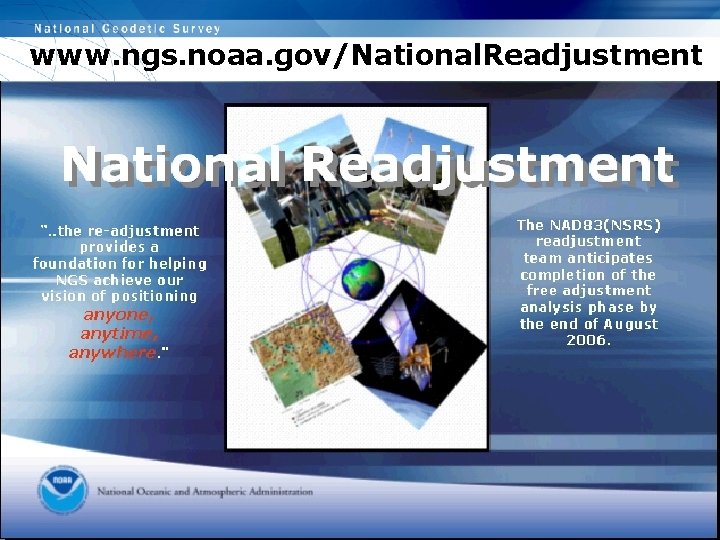 www. ngs. noaa. gov/National. Readjustment 