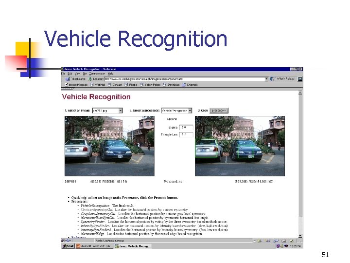 Vehicle Recognition 51 