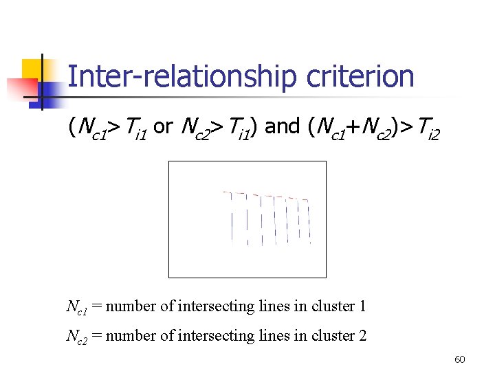 Inter-relationship criterion (Nc 1>Ti 1 or Nc 2>Ti 1) and (Nc 1+Nc 2)>Ti 2