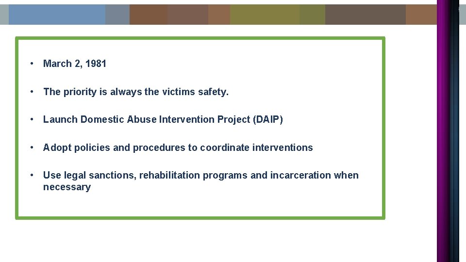  • March 2, 1981 • The priority is always the victims safety. •