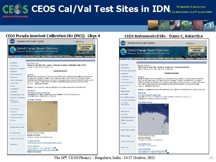 CEOS Cal/Val Test Sites in IDN CEOS Pseudo-Invariant Calibration Site (PICS) - Libya 4