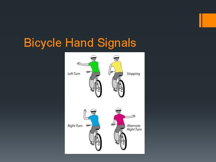 Bicycle Hand Signals 