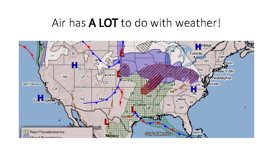 Air has A LOT to do with weather! 