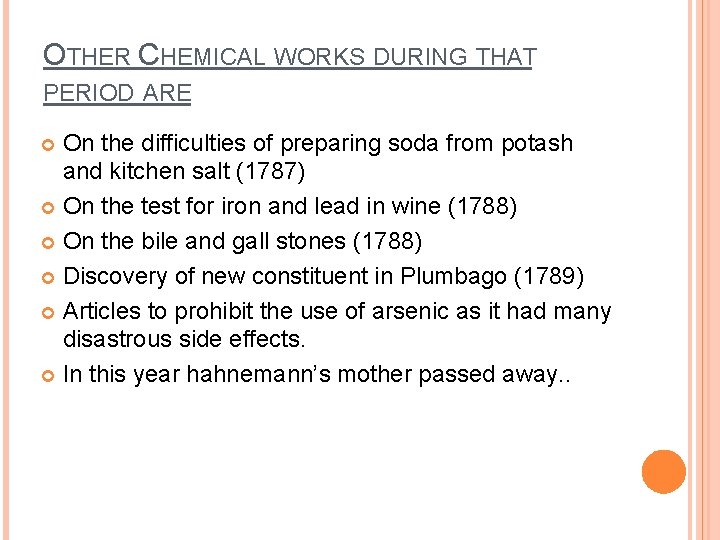 OTHER CHEMICAL WORKS DURING THAT PERIOD ARE On the difficulties of preparing soda from