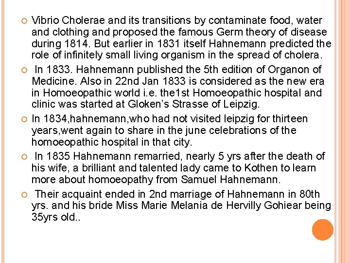  Vibrio Cholerae and its transitions by contaminate food, water and clothing and proposed