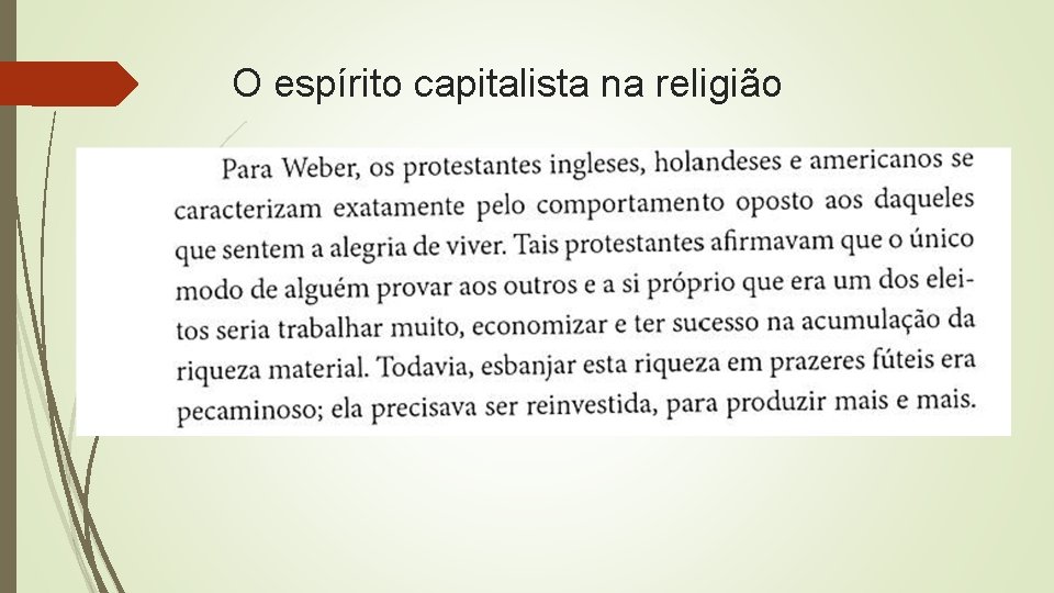 O espírito capitalista na religião 