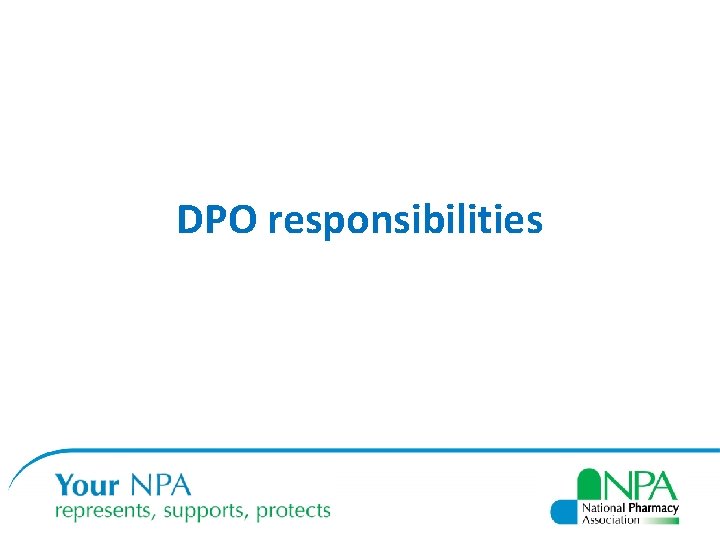 DPO responsibilities 