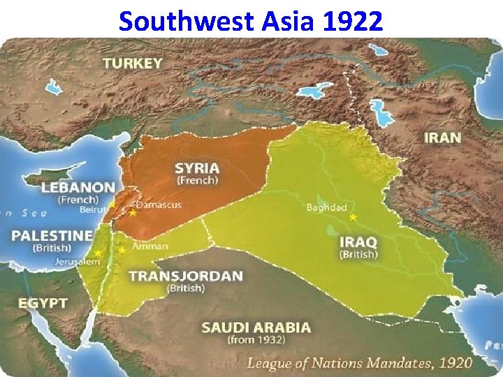 Southwest Asia 1922 