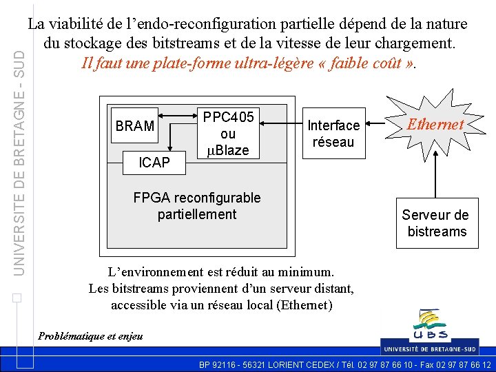 UNIVERSITE DE BRETAGNE - SUD La viabilité de l’endo-reconfiguration partielle dépend de la nature