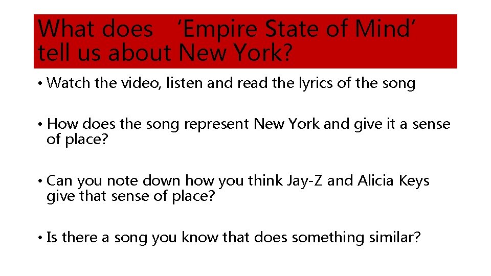 What does ‘Empire State of Mind’ tell us about New York? • Watch the