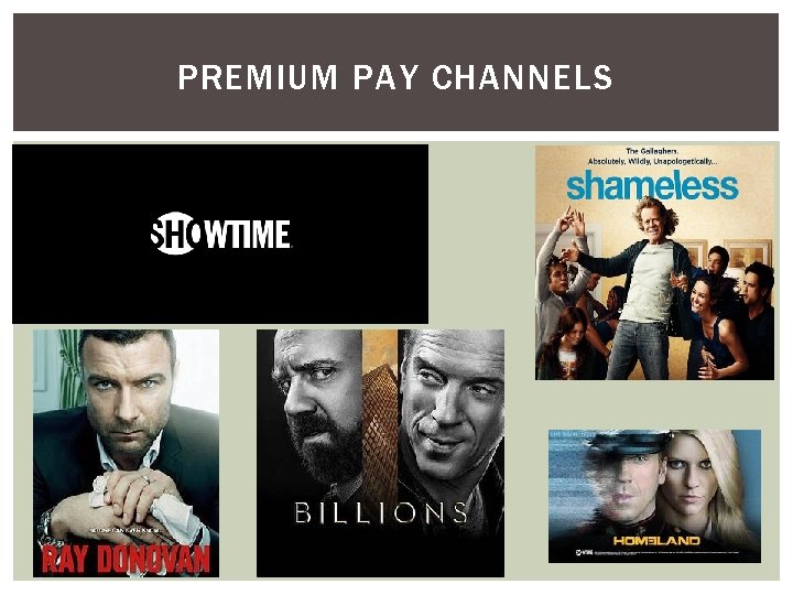 PREMIUM PAY CHANNELS 