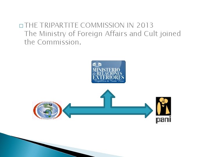 � THE TRIPARTITE COMMISSION IN 2013 The Ministry of Foreign Affairs and Cult joined