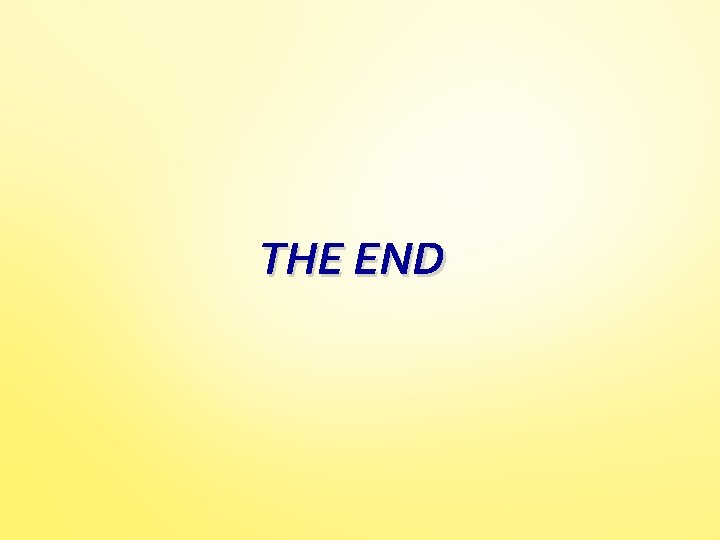 THE END 