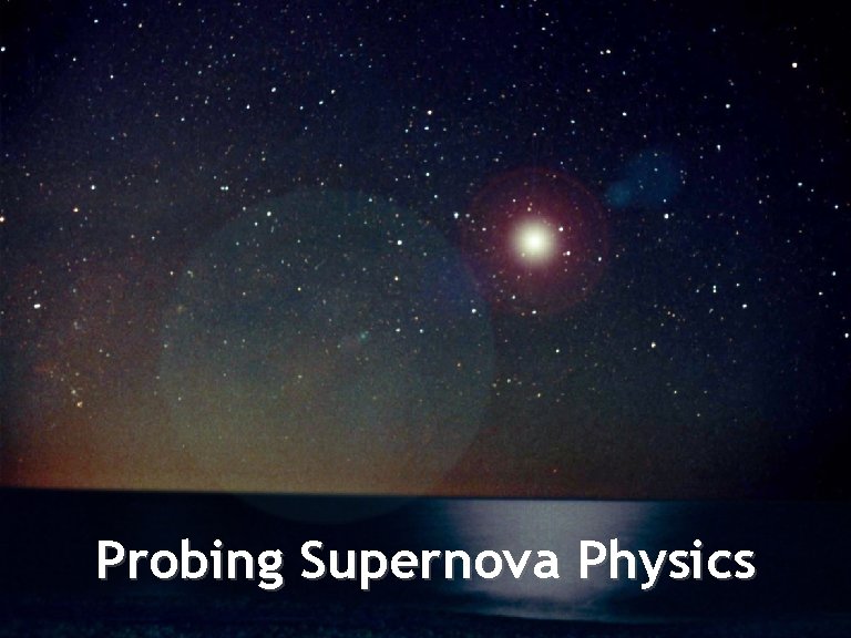 Looking forward Probing Supernova Physics Georg Raffelt, Max-Planck-Institut für Physik, München Neutrinos in Cosmology,