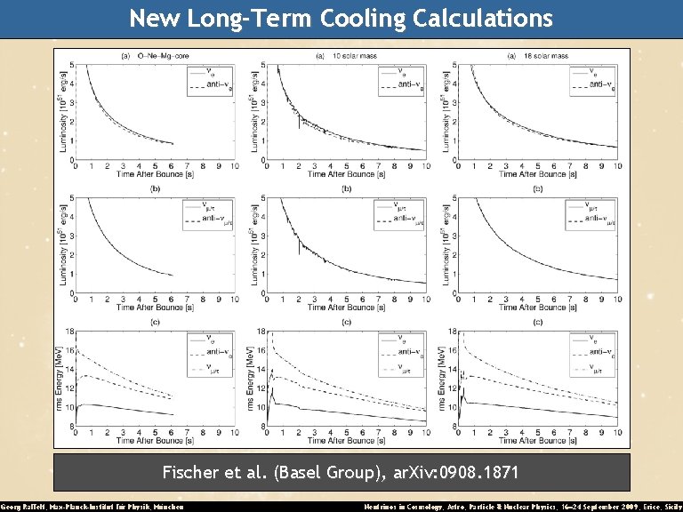 New Long-Term Cooling Calculations Fischer et al. (Basel Group), ar. Xiv: 0908. 1871 Georg