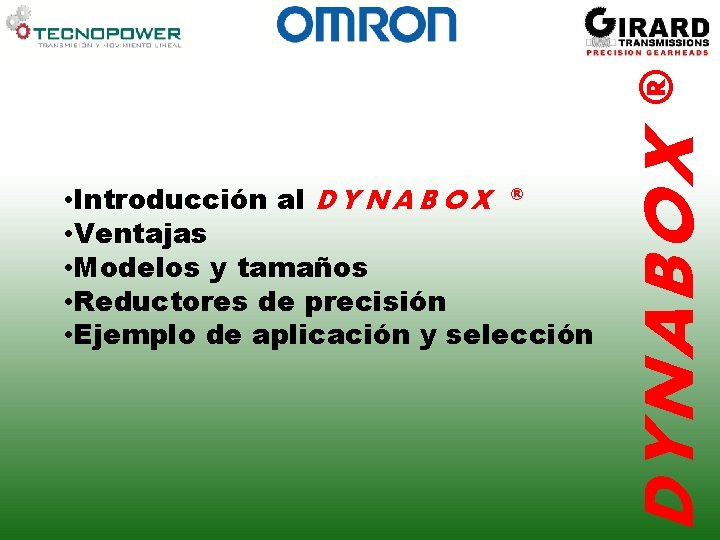 DYNABOX DYNABOX Introduccin al D Y N A