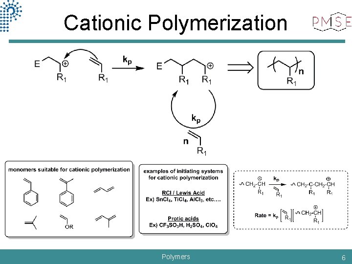 Cationic Polymerization Polymers 6 