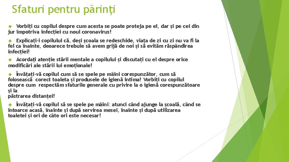 Sfaturi pentru părinți Vorbiți cu copilul despre cum acesta se poate proteja pe el, Sfaturi pentru părinți Vorbiți cu copilul despre cum acesta se poate proteja pe el,