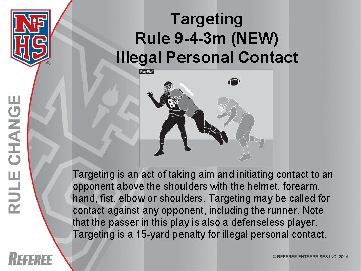 Targeting Rule 9 -4 -3 m (NEW) Illegal Personal Contact Targeting is an act Targeting Rule 9 -4 -3 m (NEW) Illegal Personal Contact Targeting is an act