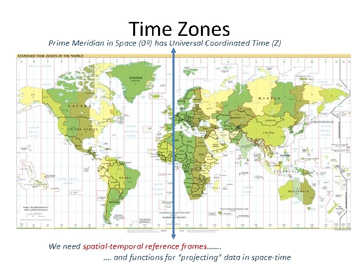Time Zones Prime Meridian in Space (0º) has Universal Coordinated Time (Z) We need