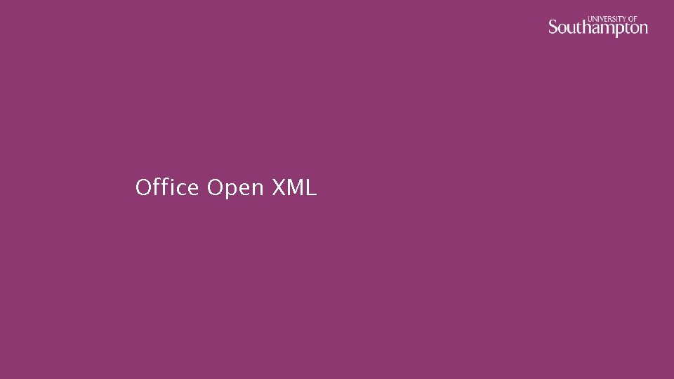 Office Open XML 