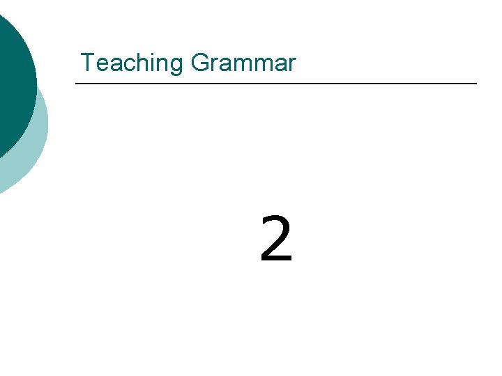 Teaching Grammar 2 