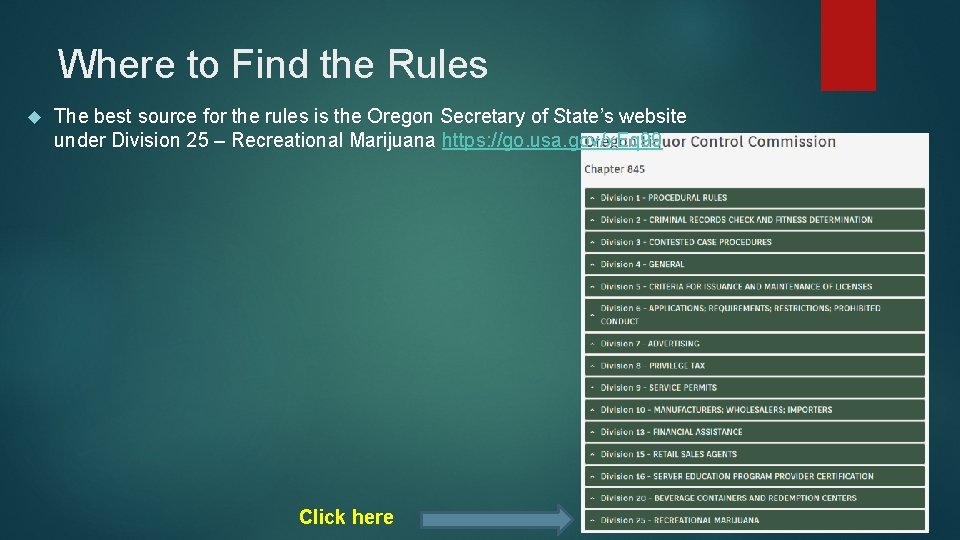 Where to Find the Rules The best source for the rules is the Oregon