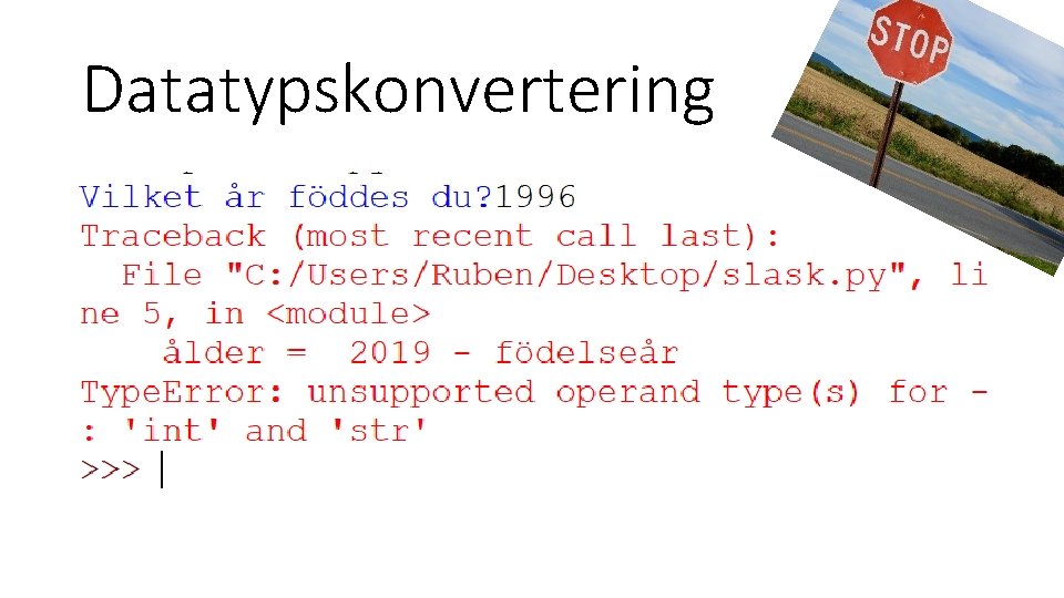 Datatypskonvertering 