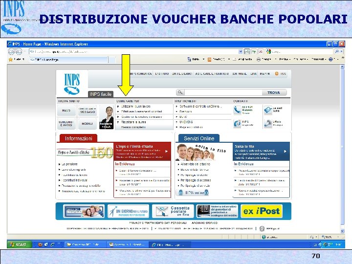 DISTRIBUZIONE VOUCHER BANCHE POPOLARI 70 