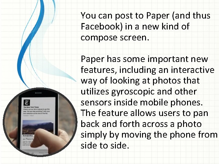 You can post to Paper (and thus Facebook) in a new kind of compose