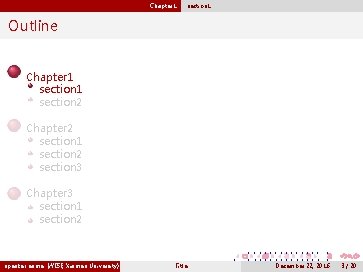 Chapter 1 section 1 Outline Chapter 1 section 2 Chapter 2 section 1 section