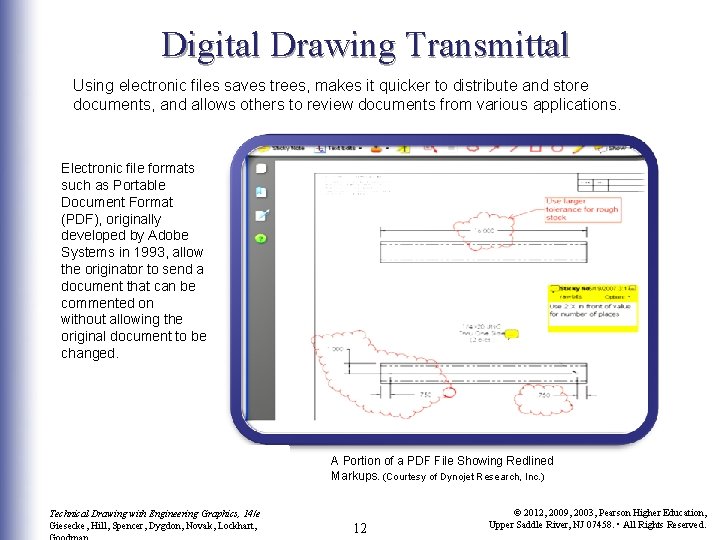 Digital Drawing Transmittal Using electronic files saves trees, makes it quicker to distribute and