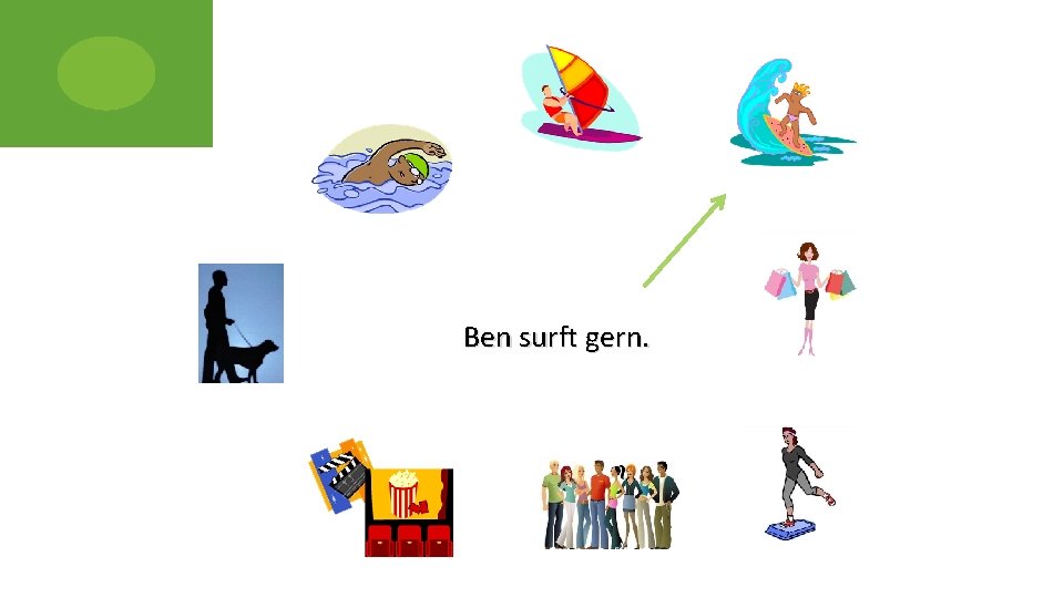 Ben surft gern. 