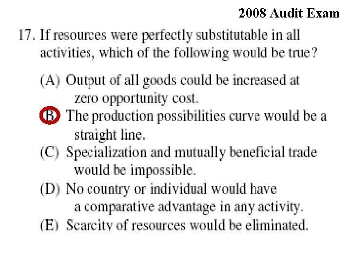 2008 Audit Exam 
