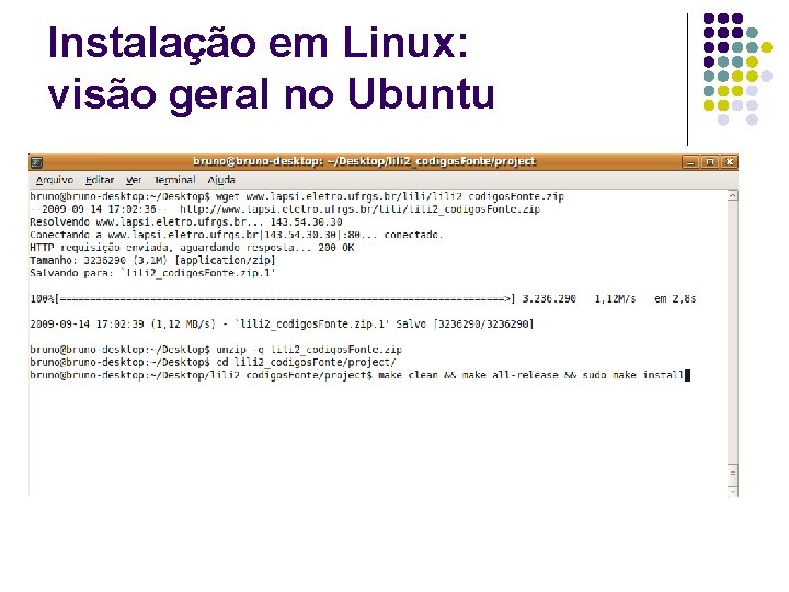 Instalação em Linux: visão geral no Ubuntu 