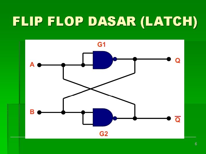 FLIP FLOP DASAR (LATCH) 6 